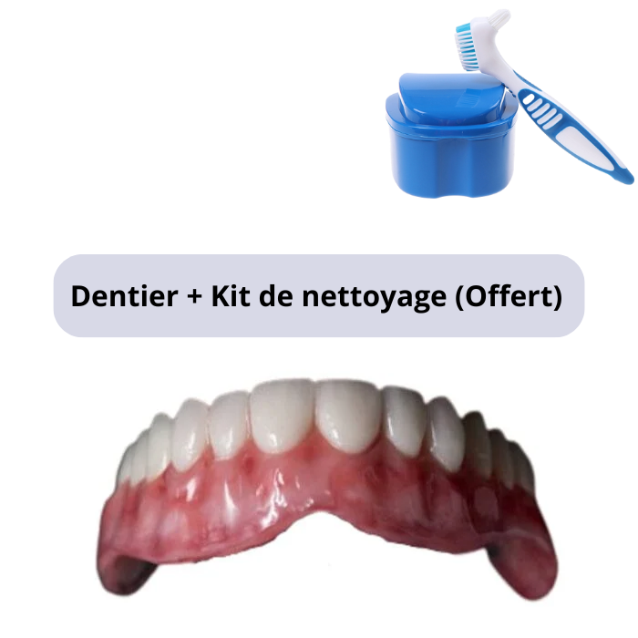 (2 POUR LE PRIX D’1) Dentier en silicone FIX | Ajustable et adaptatif + Kit de nettoyage OFFERT