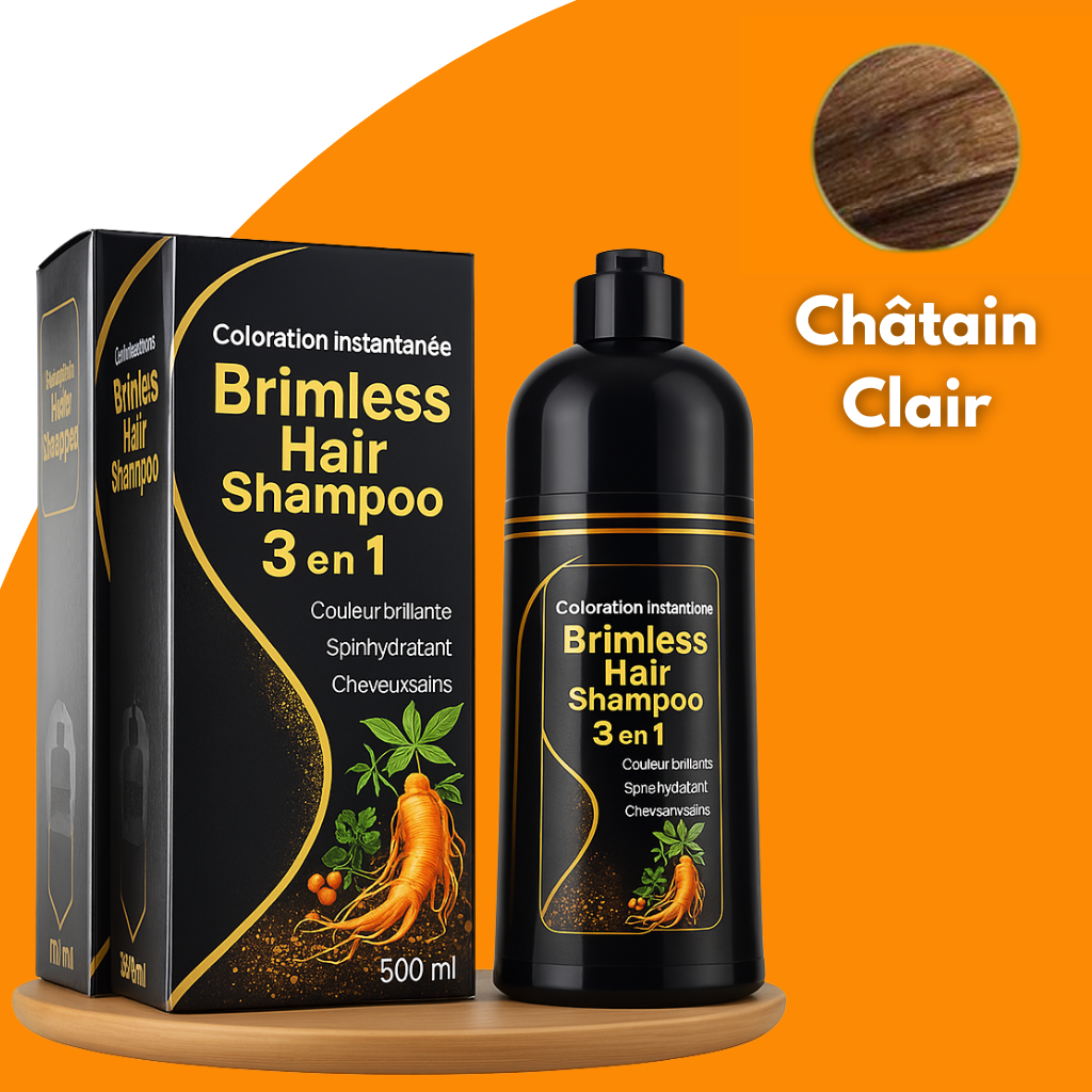 Shampooing Brimless Botanique Naturel 3 en 1 (Durée Jusqu'à 6 Mois !) + CADEAU Spécial
