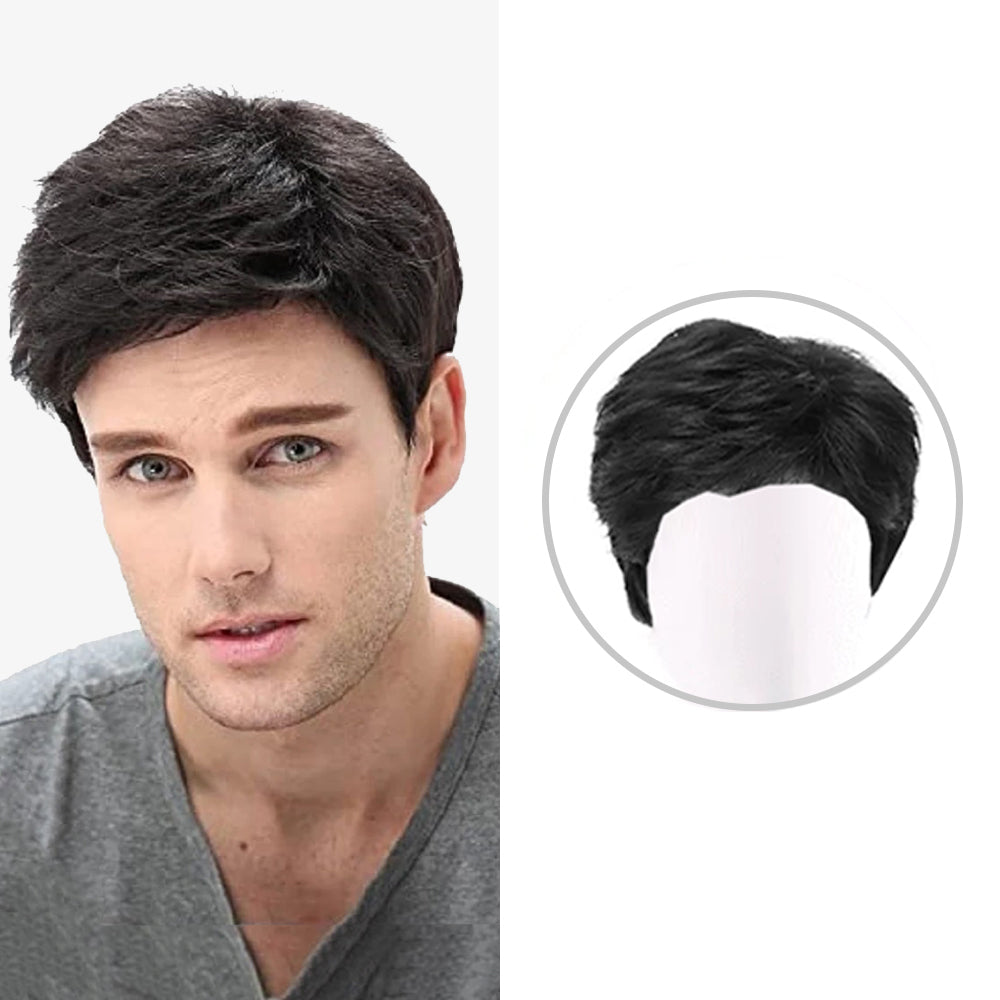 (2 POUR LE PRIX D’1) Perruque Homme Ultra-Réaliste HairStyle + CADEAU