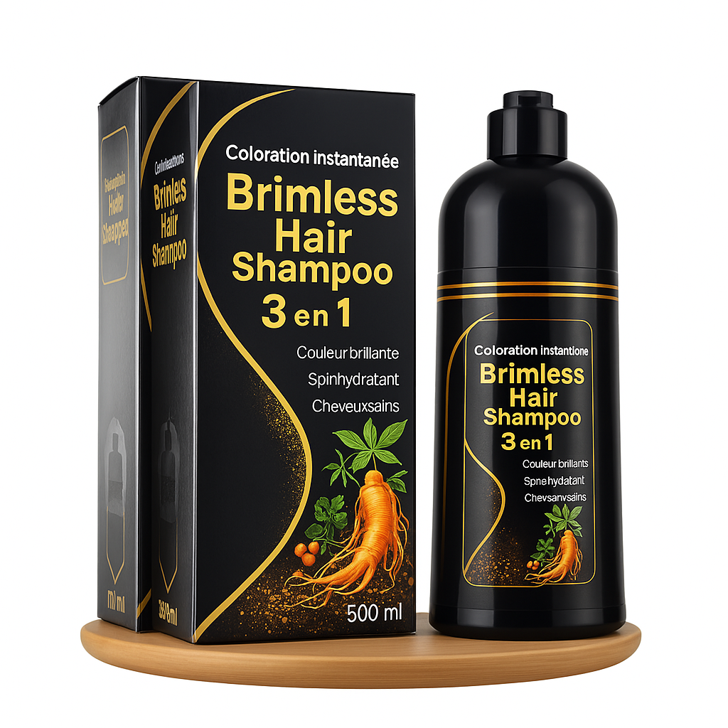 Shampooing Brimless Botanique Naturel 3 en 1 (Durée Jusqu'à 6 Mois !) + CADEAU Spécial