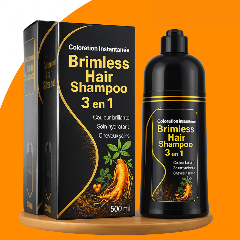 Shampooing Brimless Botanique Naturel 3 en 1 (Durée Jusqu'à 6 Mois !) + CADEAU Spécial