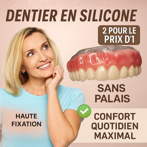 (2 POUR LE PRIX D’1) Dentier en silicone FIX | Ajustable et adaptatif + Kit de nettoyage OFFERT