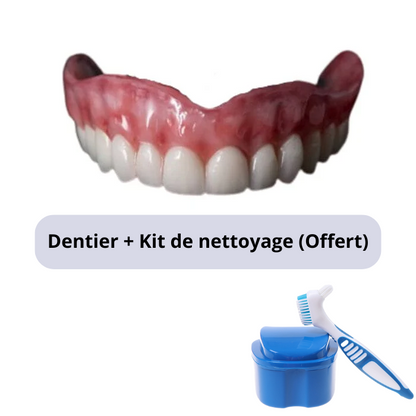 (2 POUR LE PRIX D’1) Dentier en silicone FIX | Ajustable et adaptatif + Kit de nettoyage OFFERT