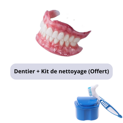 (2 POUR LE PRIX D’1) Dentier en silicone FIX | Ajustable et adaptatif + Kit de nettoyage OFFERT
