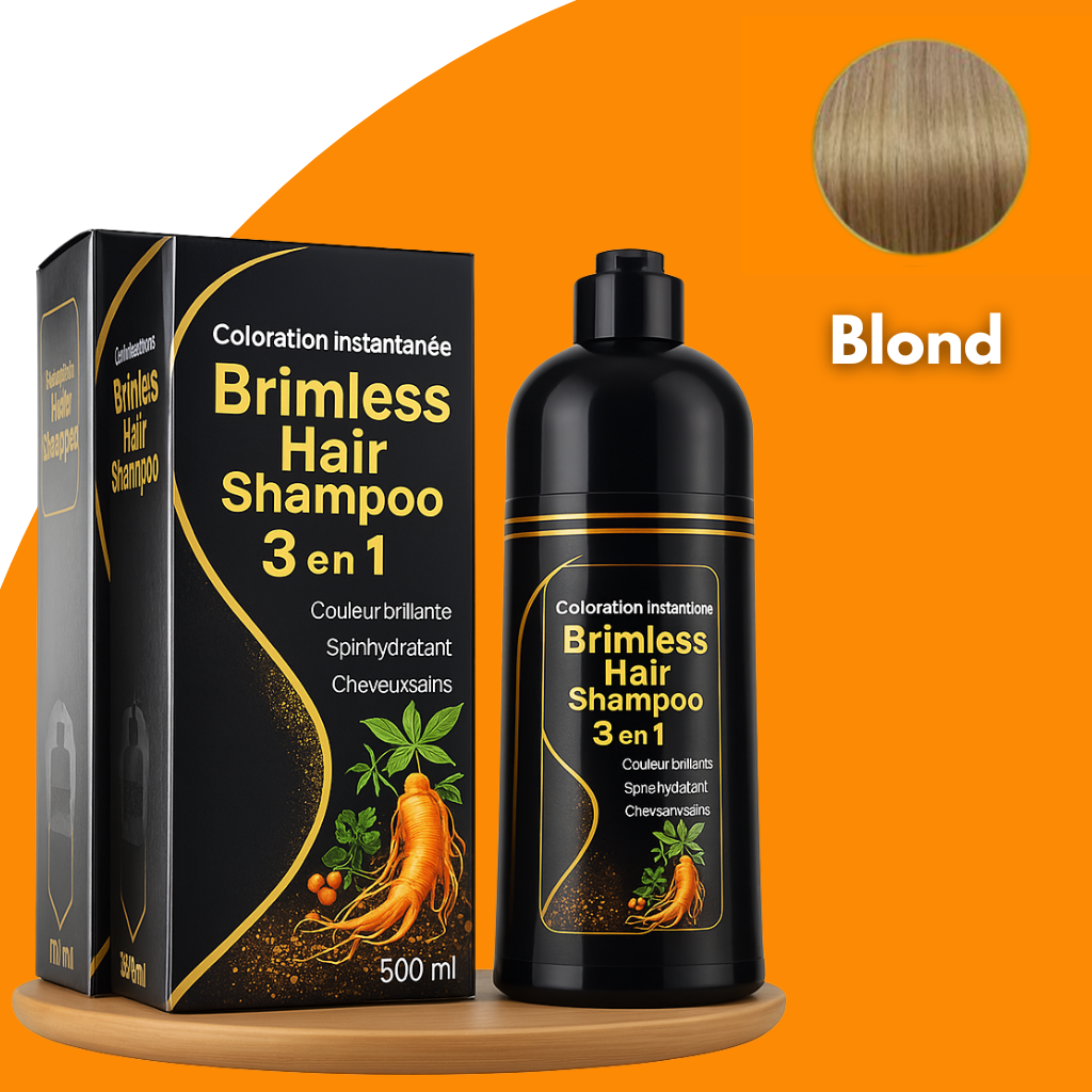 Shampooing Brimless Botanique Naturel 3 en 1 (Durée Jusqu'à 6 Mois !) + CADEAU Spécial